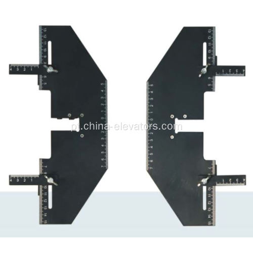 Defina a regra para a instalação do trilho da guia do elevador